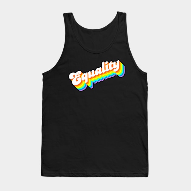 Equality Rainbow Tank Top by Jennifer